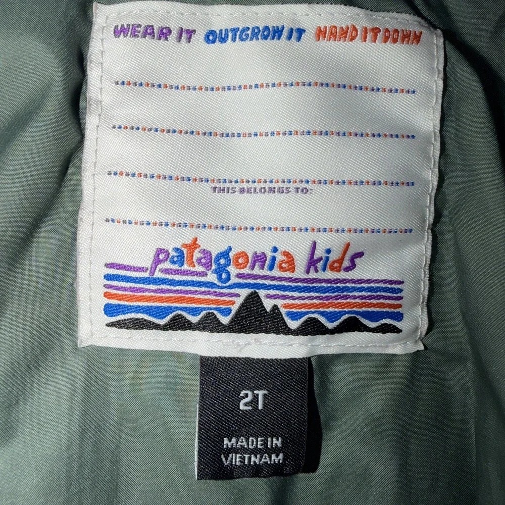 Patagonia‎ Toddler 2T Astropuff Hoody Superior Blue Puffer Full Zip Jacket